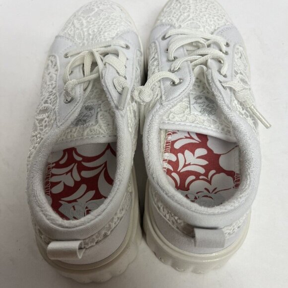 Roxy Womens Sheilahh Sneakers White, Size 8.5 M - Picture 4 of 6